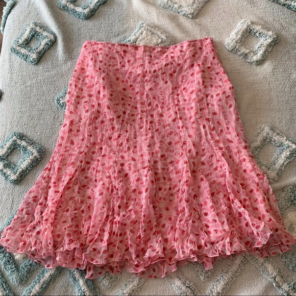 Gianni Bini Dresses & Skirts - Vintage Y2K Gianni Bini Silk Midi Accordion Skirt